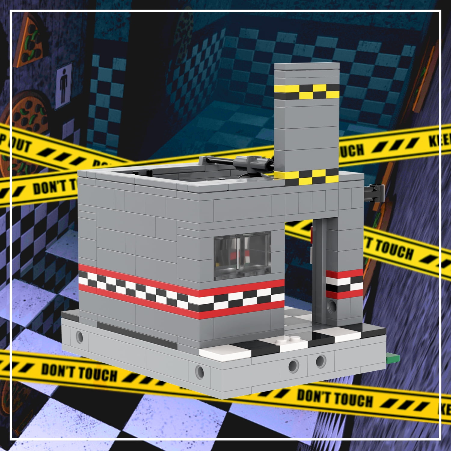MOOXI FNAF Offices Building Set,Creative Cute Building Blocks Children Kits,Halloween for Kids(374pcs)
