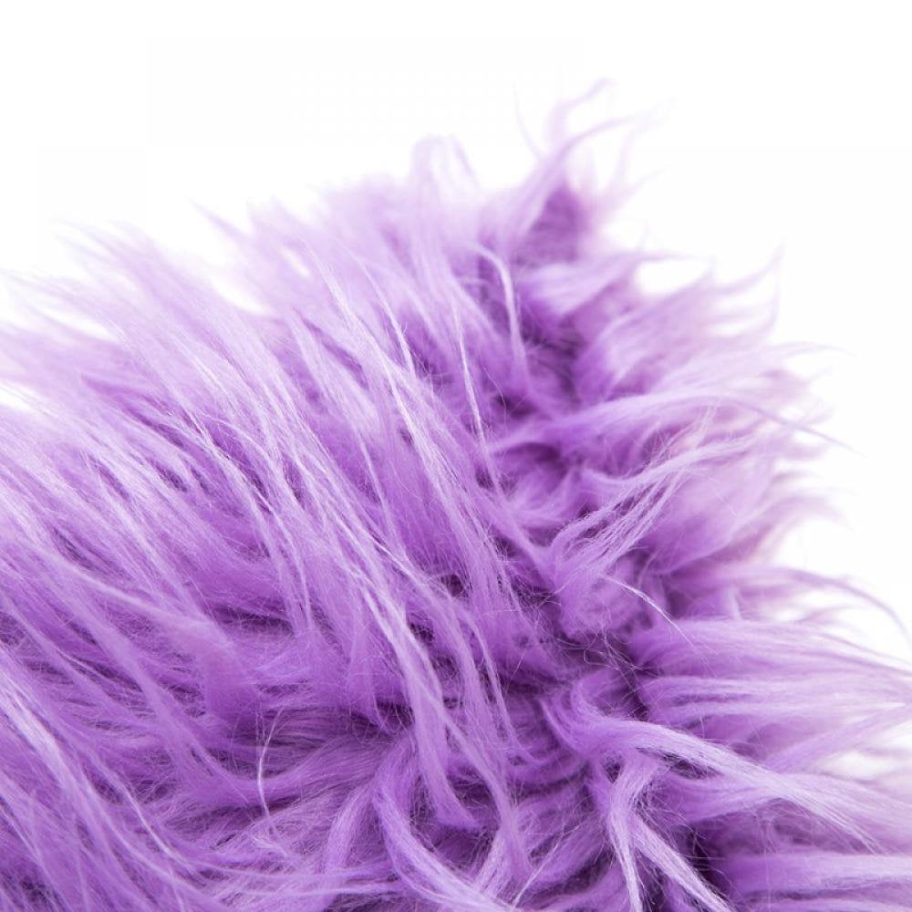 Fuzzy purple pillow hotsell
