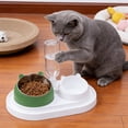 thumbnail image 4 of Twfbrm Pet Supplies Cats Bowl Two In One Drinking Water Dog Water Bowl Rice Bowl Pet Bowl Drinking Water Feeding All One Suitable For Dogs and Cats To Live and Drink Water for Cats Dogs, 4 of 6