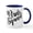 White/Navy Inside, variant on CafePress - Bride Squad Script - 11 oz Ceramic Mug - Novelty Coffee Tea Cup