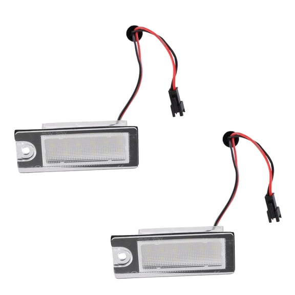 Unique Bargains 2pcs LED License Plate Light Car Number Lamp White Light for Volvo V70 2001-2007 CX70 S60 2001-2006