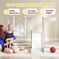 thumbnail image 7 of 4 in 1 Toddler Playset with Slide Swing Climber Basketball Hoop Rabbit Theme for Ages 1.5 to 4 Years Gray, 7 of 7