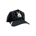 thumbnail image 1 of Vago Gorra Negra Bad Estilo Streetwear con Picos Metalicos y Gamuza, 1 of 5