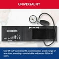 thumbnail image 4 of Dixie EMS Manual Aneroid Blood Pressure Cuff Sphygmomanometer for Adults - Black, 4 of 5