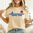 thumbnail image 2 of Amity 1975 Sunset - Sailboat Sunrise Summer Ocean Vacation T-Shirt Men's And Women's Graphic Tee 100% Cotton by TBun, Full Sizes S-5XL, 2 of 5