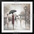 thumbnail image 5 of Art.com City Figures 1 Art Print by Marc Taylor, Black Frame Wall Art, 38" x 38", 5 of 5