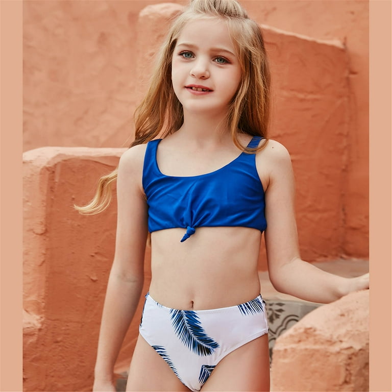 Fesfesfes Teen Girls Holiday Cute Bikini Sets Children Girls