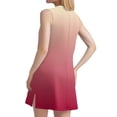thumbnail image 3 of GXIPO V-Neck Summer Casual Beach Dress for Women 2025 Vacation Women's Sleeveless Sundress with Split Red 2XL, 3 of 4