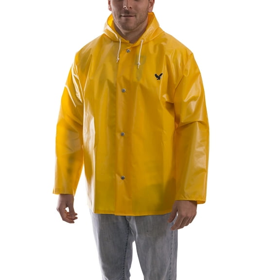 Tingley Iron Eagle J22107 Waterproof Jacket with Attached Hood, 3X, Gold
