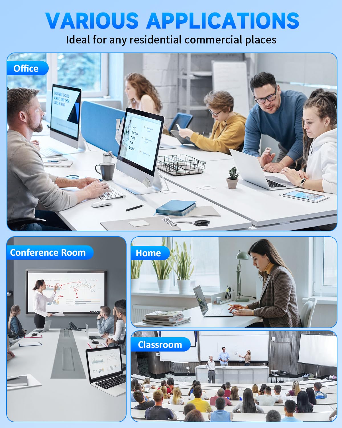 Recessed Outlet with 2 AC & 2 USB, in Wall Cable Management Kit for TV, TV Cable Hider Wall Kit, Wall Cable Management for Low Voltage, TV Cord Hider for Wall Mounted TV