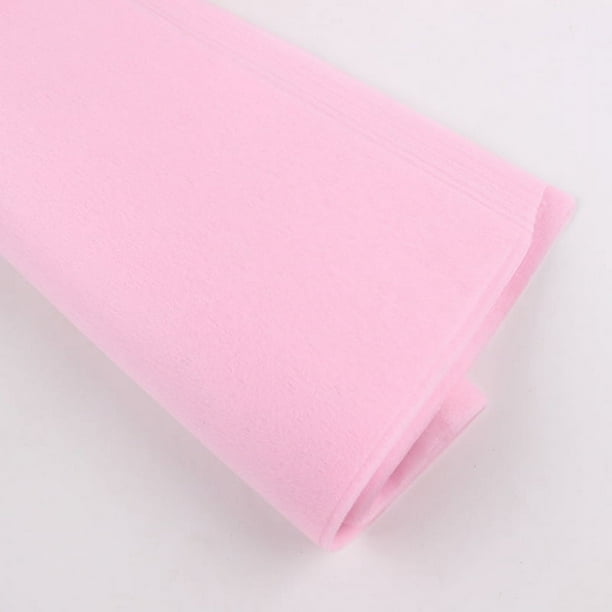 Zhuge Papel de algodón de un solo color, papel de forro de tela no tejida semitransparente, papel para ramo de mano, papel plisado 50 * 50 cm (rosa claro)