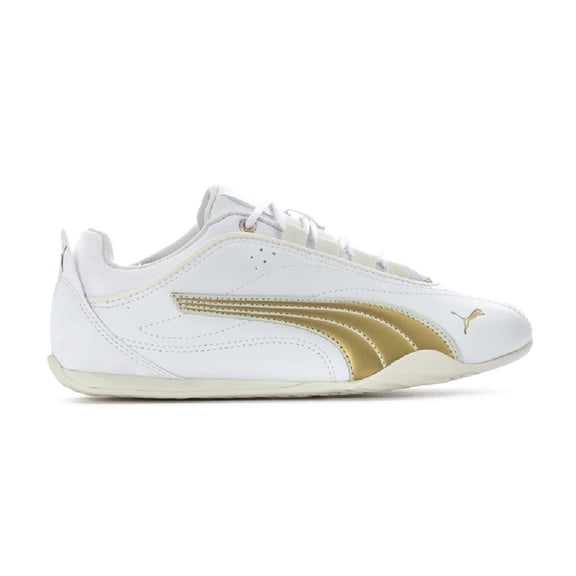 Women's Puma Catch Soleil DayINight White-Puma Gold-Vapor Gray (404307 01) - 7.5