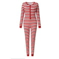thumbnail image 2 of Valentines Day SEMPAI Women Zipper Long Sleeve Ladies Christmas Printed Jumpsuit Pyjamas Jumpsuits Valentine's Day, 2 of 4