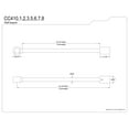thumbnail image 2 of Kingston Brass CC417 Vintage Tub Supply Line Wall Support for CC46x, CC47x, CC48x, Brushed Brass, 2 of 4
