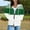 Green, variant on Hoodies for women Drawstring Long Sleeve Color Block Zipped Hooded Sweatshirts Loose Fit Jackets Y2K Clothes with Pockets