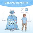 thumbnail image 2 of 36×56 Inch Large Blue Plastic Birthday Gift Bags Boys Jumbo Happy Birthday Themed Kids Gift Bag XL Parties Favors Decorations, 2 of 9