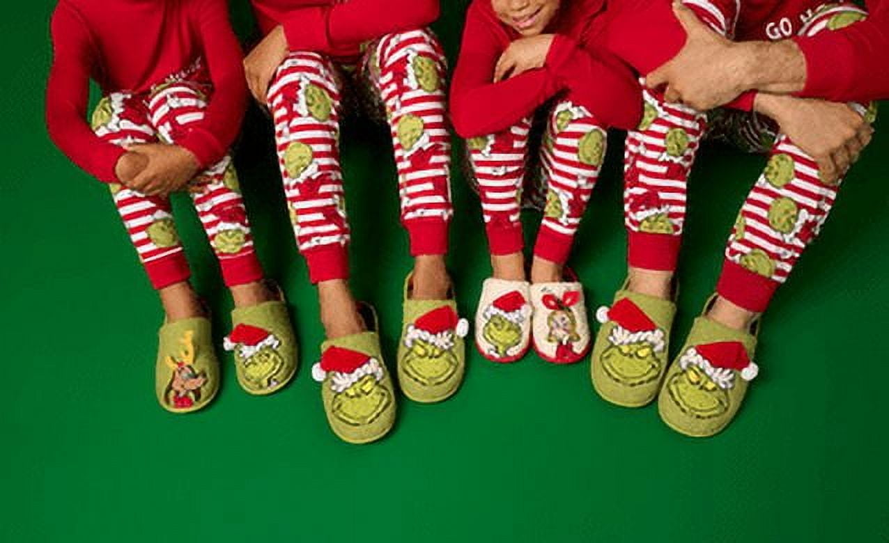 Grinch Family Scuff Slippers, Sizes Kid to Adult
