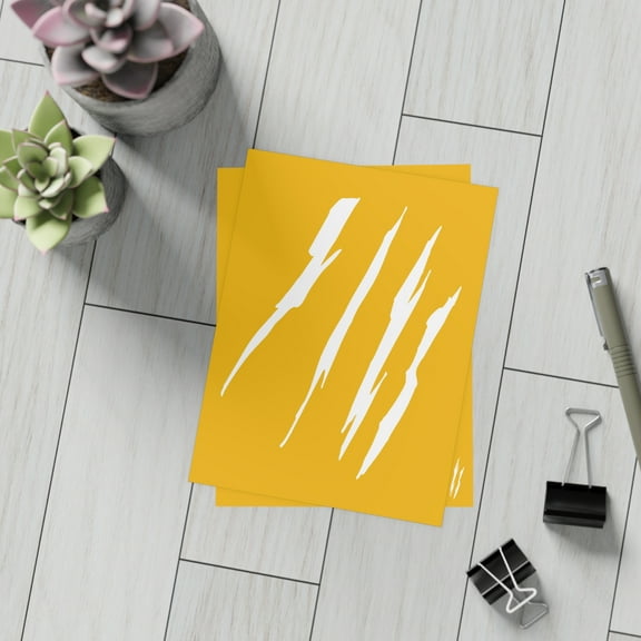 Effete Feline Claw Marks Scratch Postcard Bundles (envelopes included)