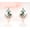 Rose Gold Plated, variant on Skye Kite Green Moss Agate Earrings For Women- 925 Sterling Silver Natural Agate Studs Unique Birthstone Jewelry Anniversary Gift For Her