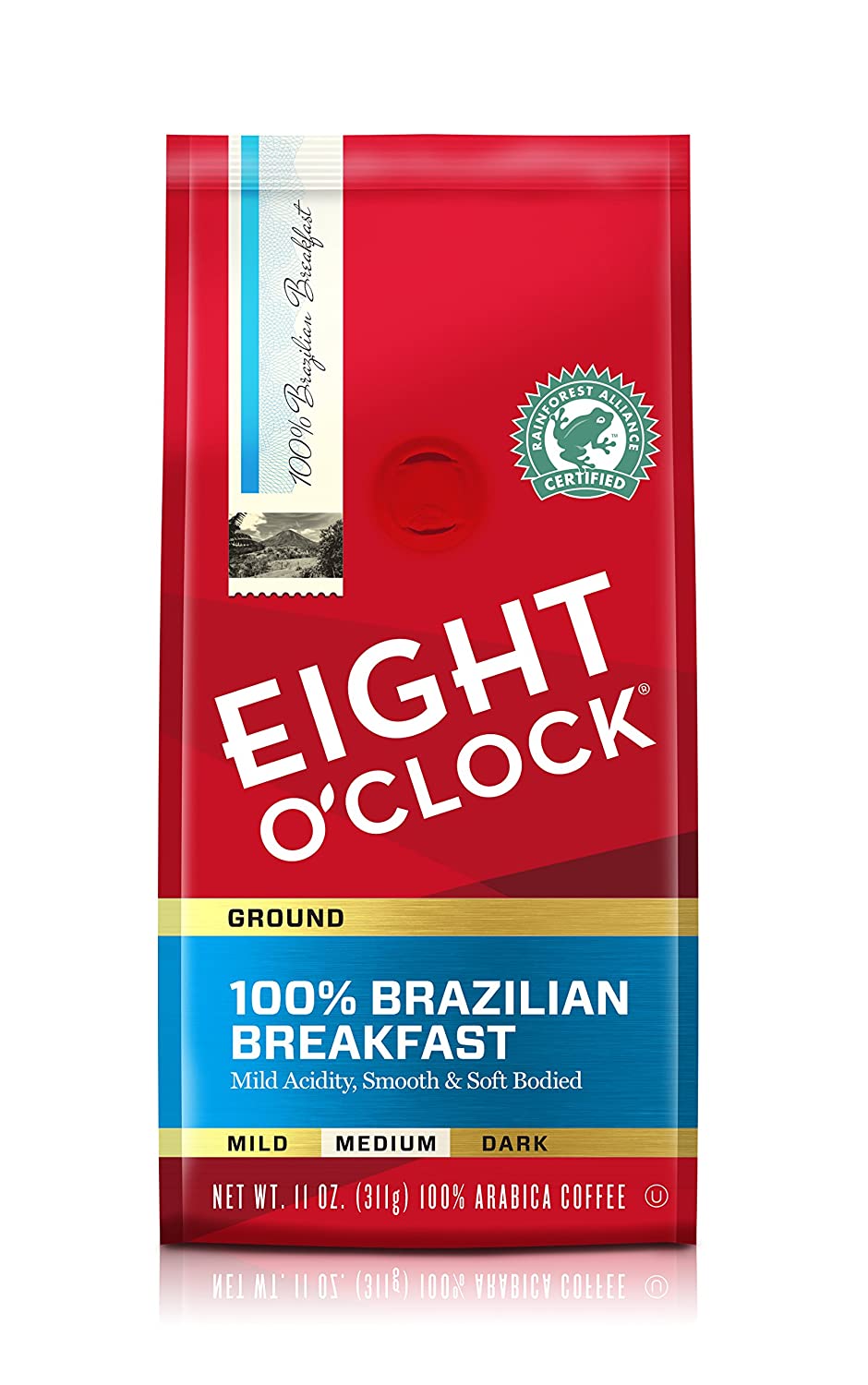 Eight OClock Ground Coffee, 100 Brazilian Breakfast, 11 Ounce