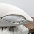 thumbnail image 5 of Home Soft Things Decorative Throw Pillow Covers, Soft Velvety Modern Double-Sided Designs, Pillow Inserts Not Included, Set of 4, 20x20 inch, Ivory, 5 of 5