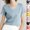 Black, variant on Womens Swimsuit Set Cropped V Neck Cover Up Design Short Sleeve Slim Silhouette Soft Fabric for Summer Water Activities Gray S