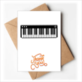 thumbnail image 1 of Musica de sonidos de piano electrico vitalidad Nota en blanco del sobre de la tarjeta de agradecimiento, 1 of 4