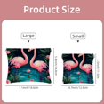 thumbnail image 2 of FeBohao 2 PCS Cosmetic Shrapnel Bag Portable Makeup Toiletry Bags Squeeze Purse Pocket Vegan Leather Square Little Organizer Aesthetic Mom Lipsticks Modern Tote Must Train School Flamingo, 2 of 6