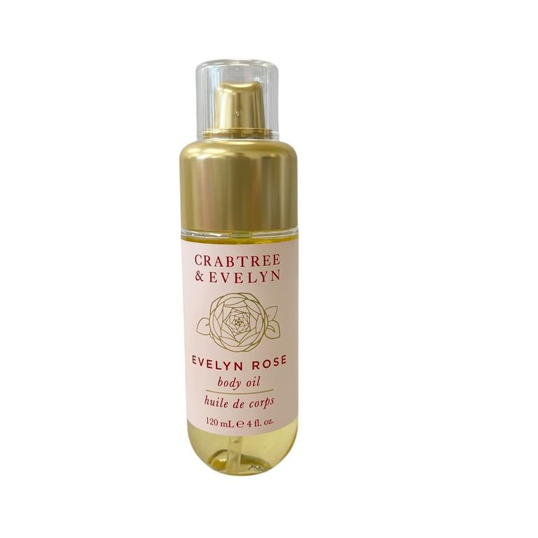 Crabtree & Evelyn Evelyn Rose Body Oil 120ml 4 fl oz - Walmart.com
