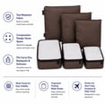 thumbnail image 5 of Brookstone Packing Cubes for Travel Multi-Functional Luggage Organizers for Suitcase 6 Piece, 5 of 7