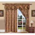 thumbnail image 1 of Elegant Comfort Ensemble de Panneaux de Rideaux Style Jacquard pour Pénélope, 54 par 84 Pouces, Beige, Ensemble de 2, 1 of 1
