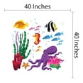 thumbnail image 4 of Animal Wall Decals for Boy's Bedroom - A Set Sea Animals Wall Sticker Decal With Easy Installation Instructions Kid's Bedroom Décor Wall Sticker - Size: 40 In x 40 In, 4 of 5
