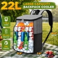 thumbnail image 2 of NOCOEX 22L Cooler Backpack with 20H Cooling & Bottle Opener, 28 Cans Insulated Backpack Coolers for Adults, Ideal for Camping Hiking Beach Picnic Fishing, 2 of 8