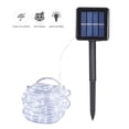 thumbnail image 1 of Luminarias solares de 12 metros con 100 luces, 8 modos de iluminación y tubo transparente, ideal para decoración exterior resistente al agua., 1 of 6