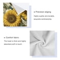 thumbnail image 4 of WOBOGO Cyan Butterfly Sunflower Ultra Soft 3 Pack Cotton Towel Set Includes 1 Bath Towel 1 Face Towel and 1 Washcloth for Everyday Use Lightweight and Compact, 4 of 8