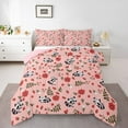 thumbnail image 1 of Erosebridal Kawaii Raccoon Bedding King Comforter Set,Red Flower Bedding Sets King with Comforter,Animal Decor,Reversible,Lightweight,3 Pieces, 1 of 7
