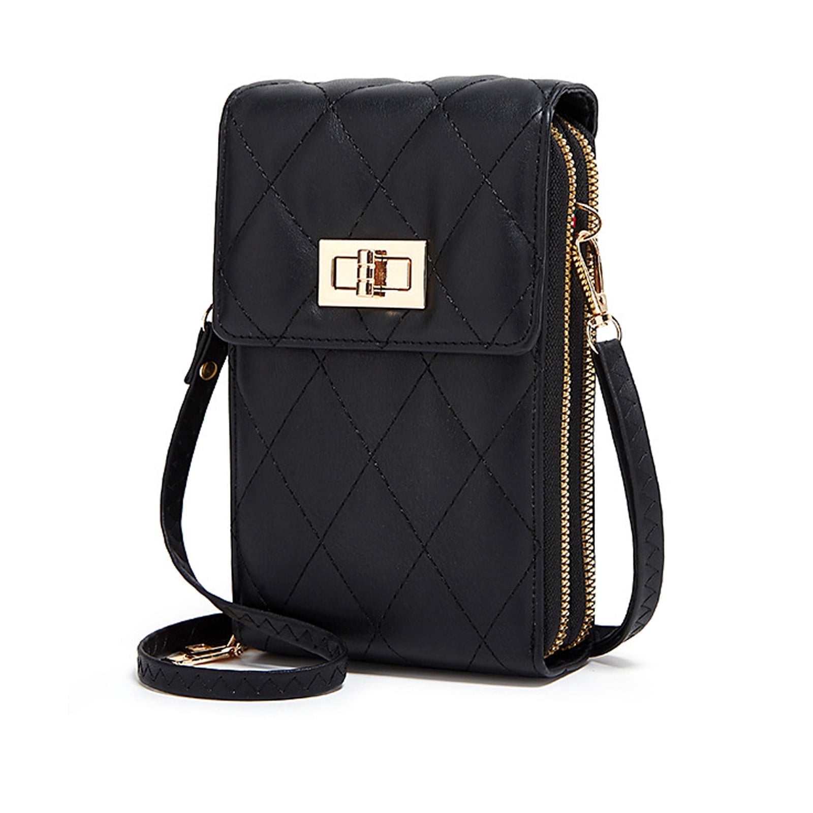 Anti Theft Quilted Backpack Set with Crossbody Bag and Wallet Unisex Anti Theft Backpack,Multi-functional shoulder bag, PU  main image 3