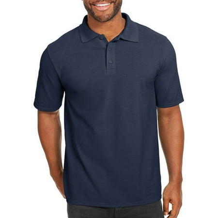 Mens Organic Pique Polo - Hanes Men's X-Temp Short Sleeve Pique Polo Shirt