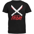 thumbnail image 1 of Thank God Its Friday Horror Black Adult T-Shirt, 1 of 1