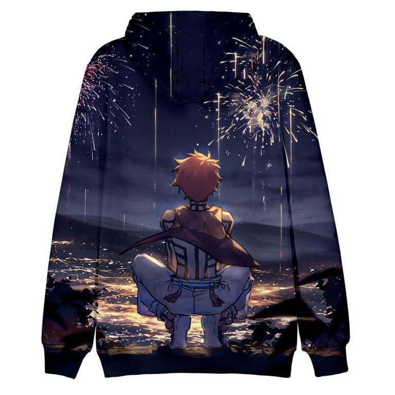 Anime Demon Slayer Kimetsu No Yaiba 3d Printed Hoodie Fall and Winter Kids  Men Women's Anime Jacket Hoodies Personality Sweatshirt Christmas  Gift(#6,Size-Adult 2XS) 