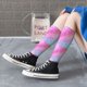 thumbnail image 5 of Fotbe Fun Rainbow Pink Calcetas Divertidas Estampadas para Hombre y Mujer, Calcetas de Algodón hasta la Rodilla para Caminar, Correr, Enfermería y Embarazo, 5 of 6