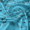 thumbnail image 5 of Ambesonne Cinema Window Valance, Doodle Movie, 54" X 18", Pale Blue and Black, 5 of 5