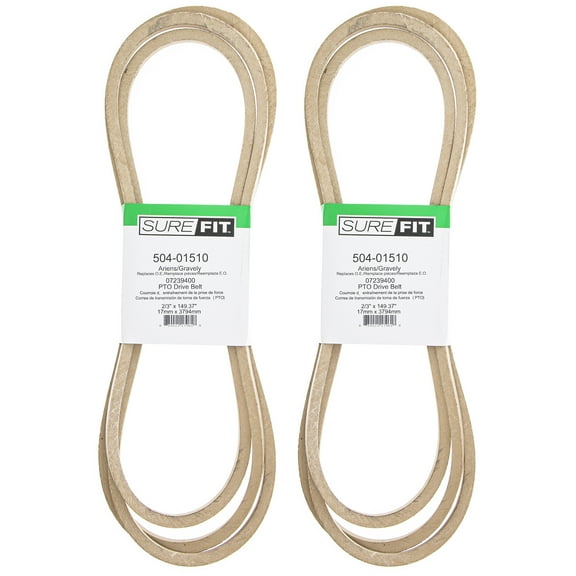 SureFit PTO Belt Gravely 07239400 Pro-Master 250Z 260Z 272Z Zero-Turn Mower 2PK
