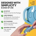 thumbnail image 6 of 3DFitBud Simple Step Counter Walking 3D Pedometer with Clip and Lanyard, A420S (Blue), 6 of 7