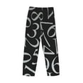 thumbnail image 5 of Balery Numbers print Men's Pajama Pants,Ultra Lightweight Pjs,Lounge Pant-Small, 5 of 9