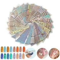 Nail Stickers Cute Designs Art Stencil Sheets Set with 24 Different Nail Styles for Manicures and Unique Projects