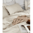 thumbnail image 4 of Zhuge Bed Sheets Set, Bedding Sheets Pillowcases Kit, Twin Bed Set, Hotel Bedding, Home Decor(White), 4 of 5