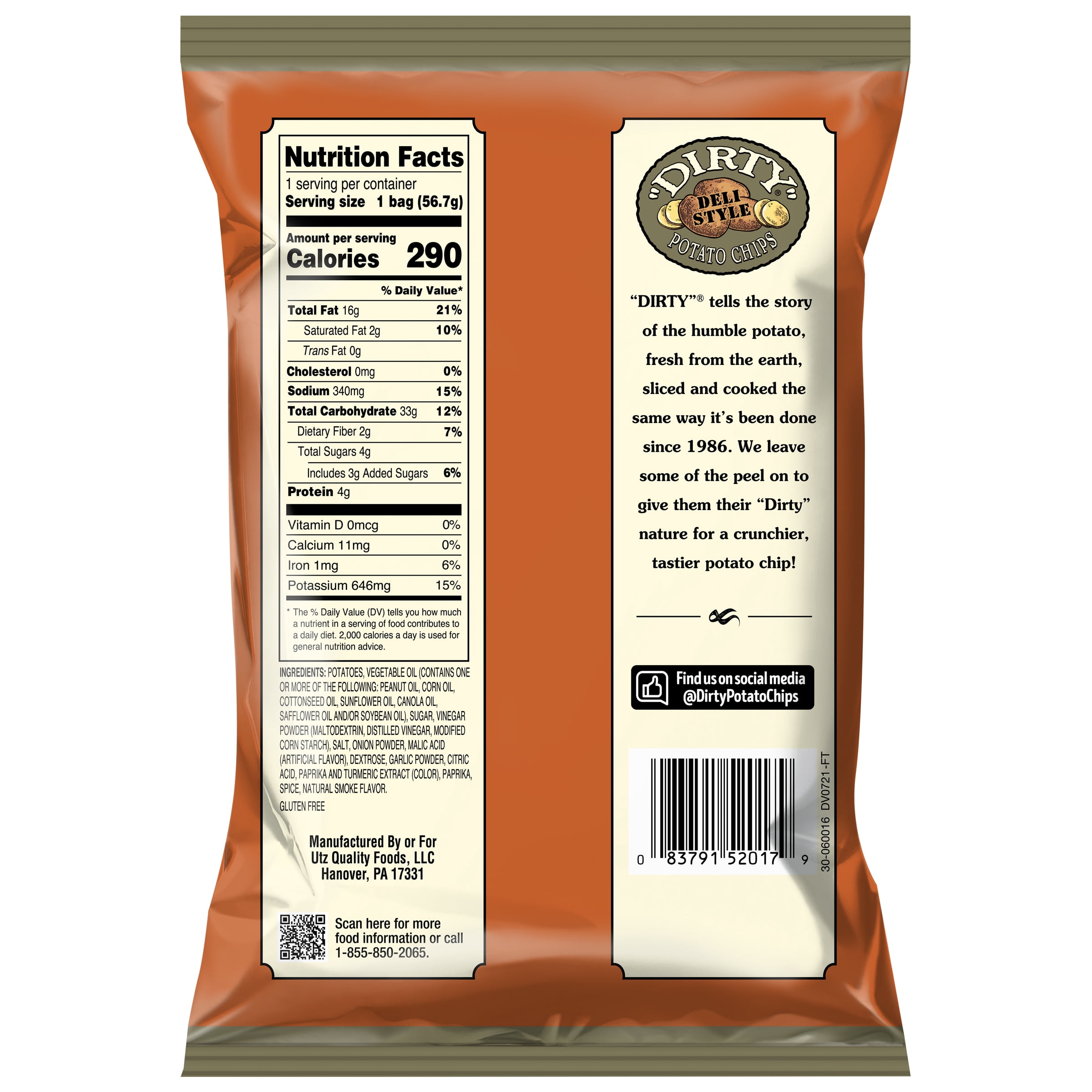 Dirty Kettle Chips, Funky Fusion, 2 oz, 25 Count