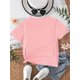 thumbnail image 3 of Camiseta linda para niña con estampado de PRINCESA, informal, de manga corta, cómoda y versátil para el verano., 3 of 7