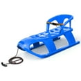 thumbnail image 1 of ArcticThrill Snow Sled for Kids - SnowCruise Sledge - Toboggan with Pull Rope, Backrest and Safety Belt; Outdoor Plastic Winter Sleigh for Toddlers & Kids, 1 of 9